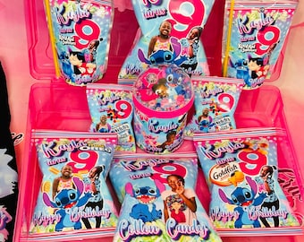 custom Birthday snack Box and character or theme