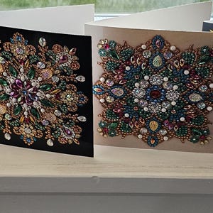 Diamond Art sierlijke blanco wenskaarten in mandala-stijl - verschillende ontwerpen
