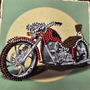 Carte de voeux vierge Diamond Art - différents modèles - football, voiture, moto, basket-ball, vin - parfaite pour la fête des pères, mari frère