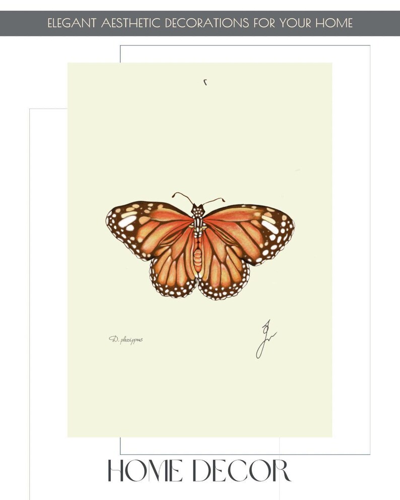 Monarch print example as card
