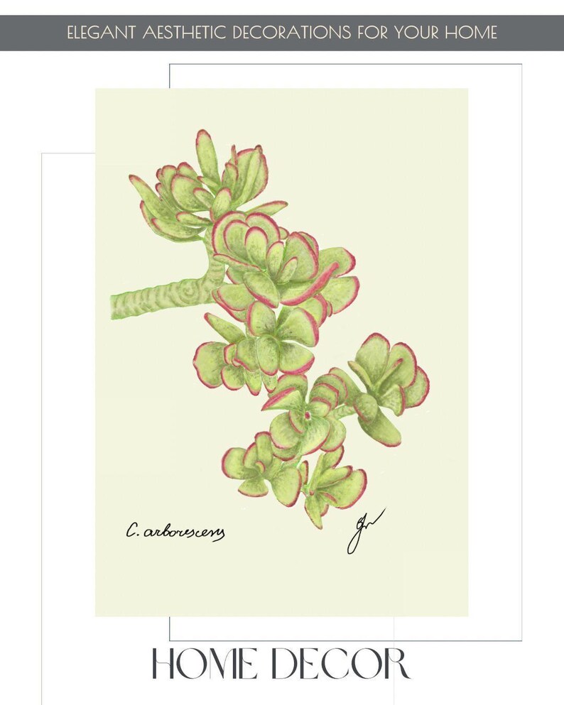 Jade print example as card
