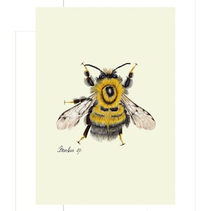 Bumblebee print example as card