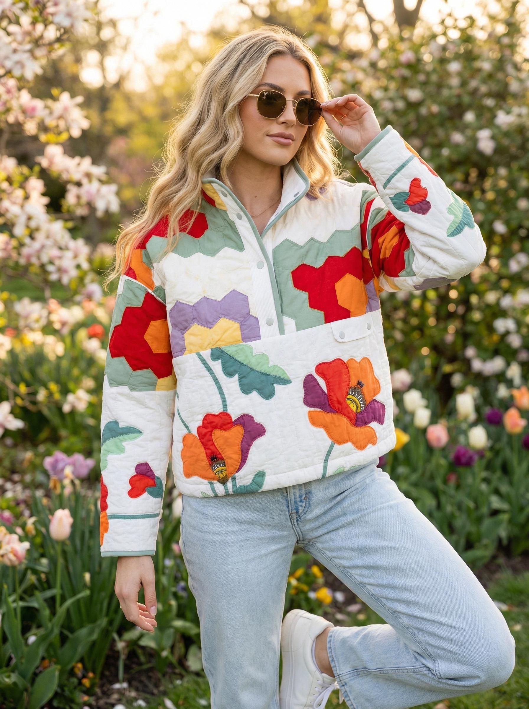 Primary Colorblock Jacket Color Block Quilted Jacket Sewing Pattern | Modern Coat Design (PDF ...