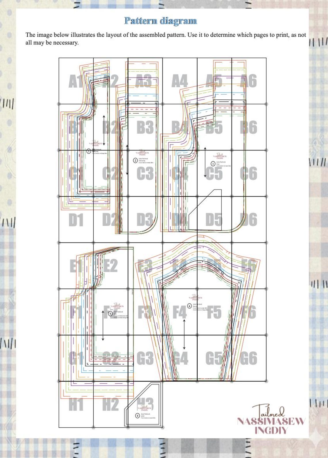Overocoat Pattern Quilted Patchwork Jacket Sewing Pattern: Women's Overcoat (PDF Pattern ...