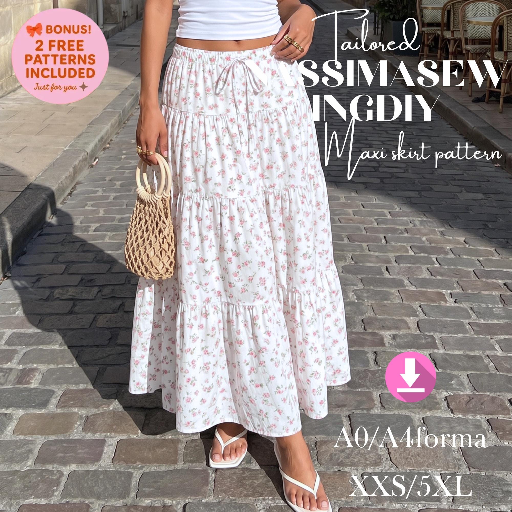 Long Flowy Skirt - Etsy