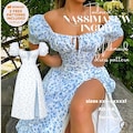 Milkmaid Dress Sewing Pattern | Cottagecore Corset Style (XXS-5XL) (PDF Pattern)