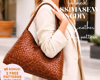 Boho Hobo Bag Sewing Pattern PDF , Photo Tutorial, two format