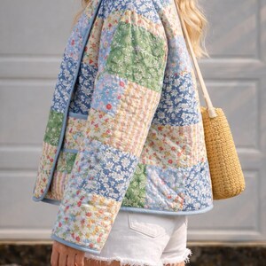 Quilted Patchwork Jacket Sewing Pattern | Relaxed Fit, Beginner ...