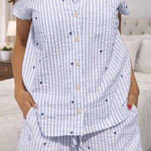 Women’s Pajama Set Sewing Pattern | Shirt + Shorts or Pants | Sizes XXS ...