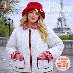 Mönster för quiltad väst | Vändbar design (PDF-mönster XS-3XL)