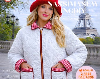 Quilted Vest Sewing Pattern | Reversible Design (PDF Pattern XS-3XL)