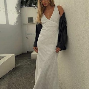 V-Neck Bias Cut Dress Sewing Pattern: Beginner-Friendly (PDF Download XXS-6XL) image 9