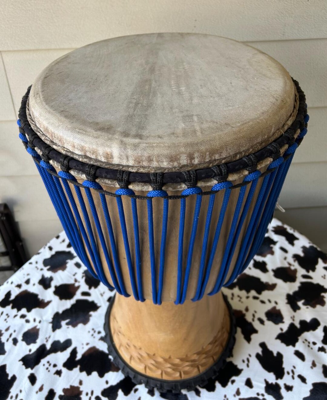 African Djembe Drum, Hand Carved in Africa, Skinned and Tuned by the ...