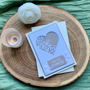 Hochzeitskarte handgemacht – Glückwunschkarte Hochzeit – Verlobung – Freie Trauung – Grußkarte zur Hochzeit