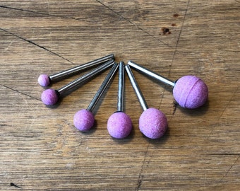 Grinding sanding ball bits for dremel or rotary tool for BJD making set of 6