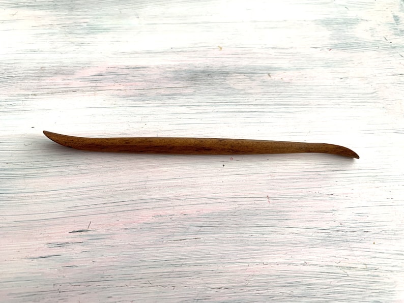 hardwood sculpting tool for polymer clay and airdry clay, doll making sculpting tool