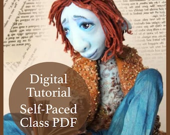 Paperclay Doll Tutorial: Kaspar the Bohemian Poet (PDF Class)