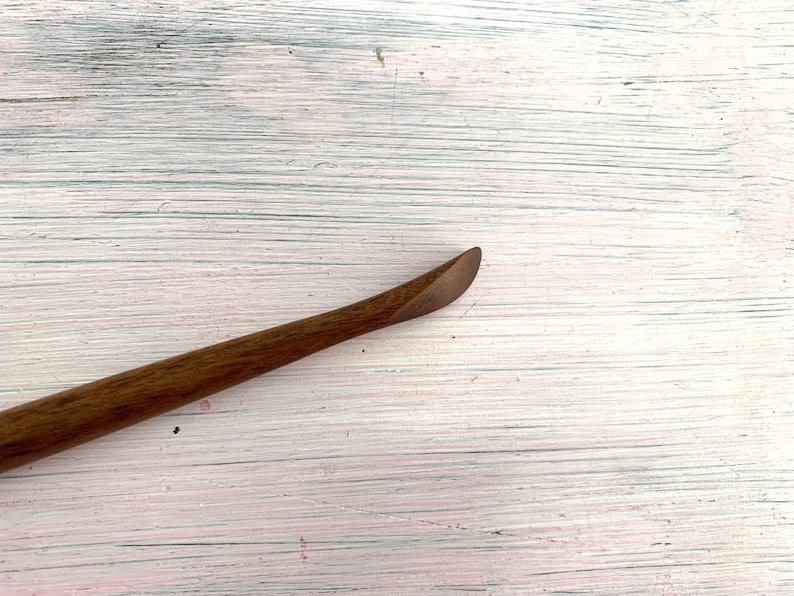 hardwood sculpting tool for polymer clay and airdry clay, doll making sculpting tool