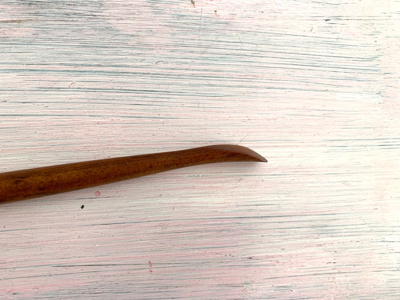 hardwood sculpting tool for polymer clay and airdry clay, doll making sculpting tool