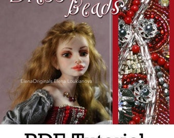 Doll Dress making pattern and tutorial How to Bead a Doll's Dress Pdf Tutorial Downlodable