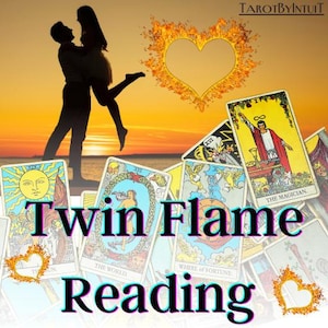 Twin Flame Reading Tarot Psychic love reading Love Personal Advice By TarotByIntuit