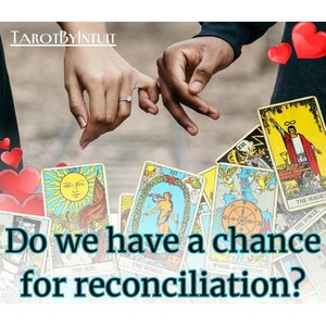 Diepe tarotkaartlezing "Wat zijn de vooruitzichten voor verzoening tussen ons" 6 gepersonaliseerde lange lezingen door TarotByIntuit