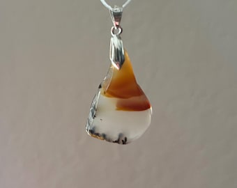 Montana Agate Pendant Necklace