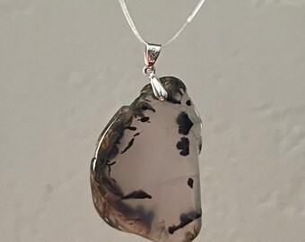Montana Agate Pendant Necklace