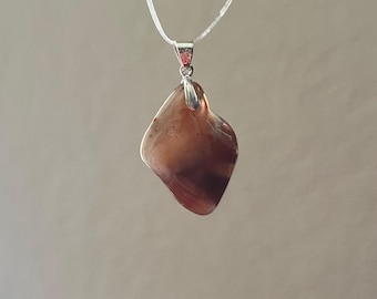 Pigeon Blood Agate Pendant Necklace