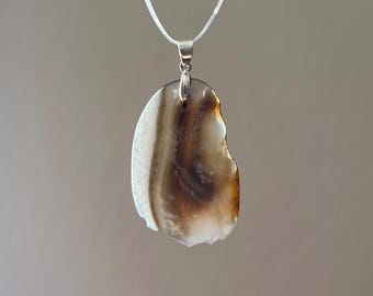 Montana Agate Pendant Necklace