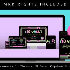 Der 10 Dollar DFY Vault, MRR Right Vault für 10 Dollar, Done For You Vault Digitaler Download, Social Media, Digitales Marketingprodukt, MRR