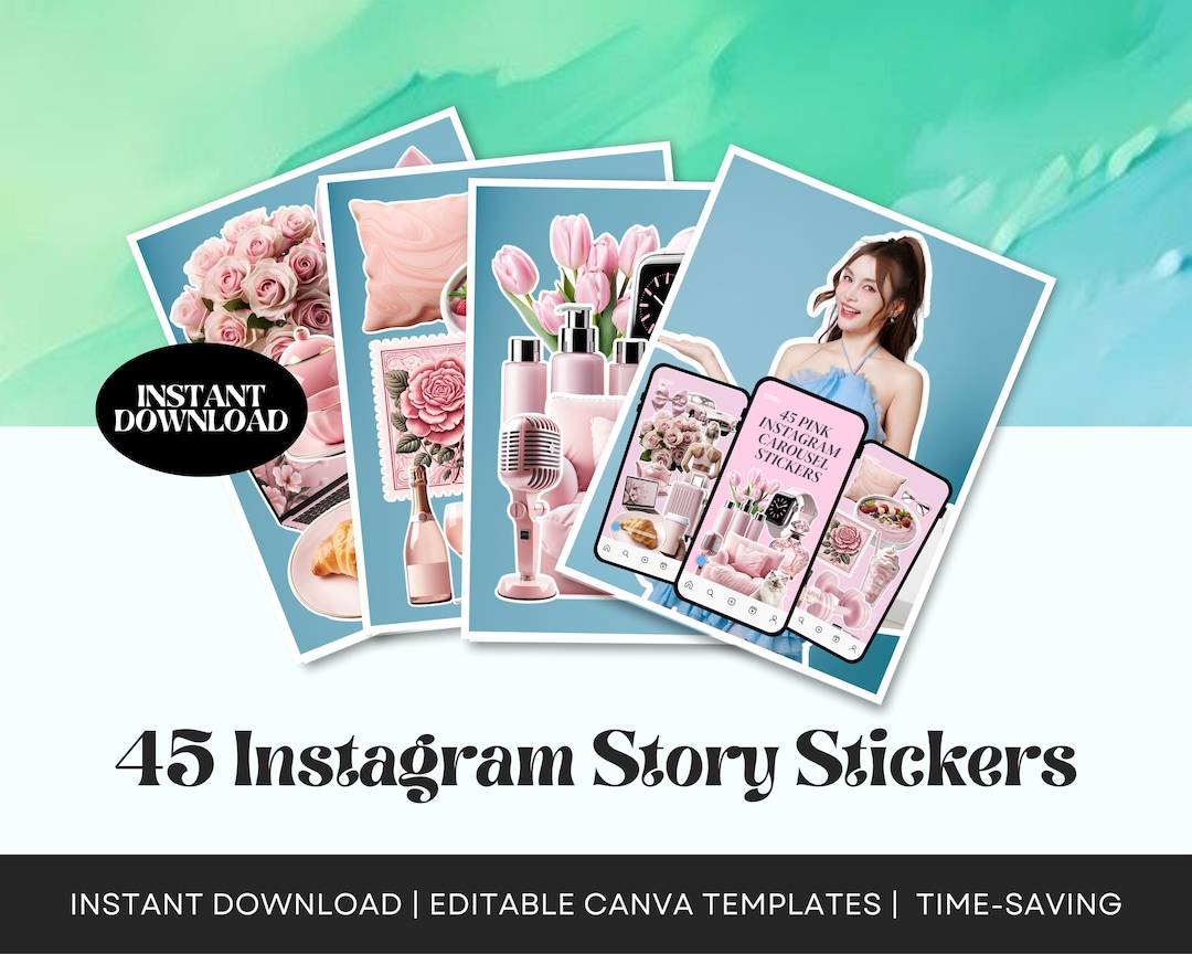 Pink Instagram Carousel Canva Template for Digital Marketing - Etsy