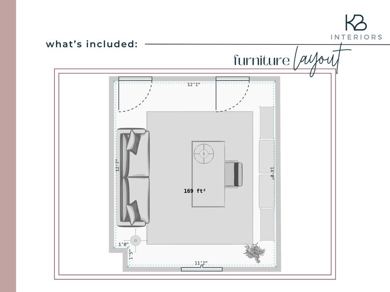 Virtueller Innenausbau | Benutzerdefinierte Moodboard & Möbel Layout (e-Design Service) | klickbare Einkaufsliste Bild 3