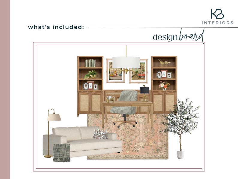 Virtueller Innenausbau | Benutzerdefinierte Moodboard & Möbel Layout (e-Design Service) | klickbare Einkaufsliste Bild 2