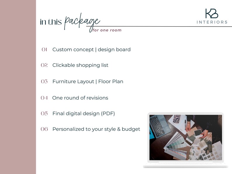 Virtueller Innenausbau | Benutzerdefinierte Moodboard & Möbel Layout (e-Design Service) | klickbare Einkaufsliste Bild 6