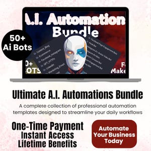 AI Automation Workflow Bundle for Make.com | Social Media, Ecom, Email & Content Bots | Lifetime Access