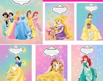 Composition Notebook Cover Designs: Back to School Printable (Digital Download)