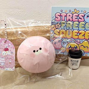 Pelota antiestrés de juguete blando y estrujable de animal, juguete novedoso para aliviar el estrés, regalo divertido para ocasiones especiales, regalo de vacaciones, oso rosa, cerdo rosa.