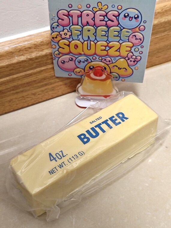 Butter stick taba squishy squeeze toy stress ball novel fidget toy stress relief toy cute occasion gift holiday present fun for all ages