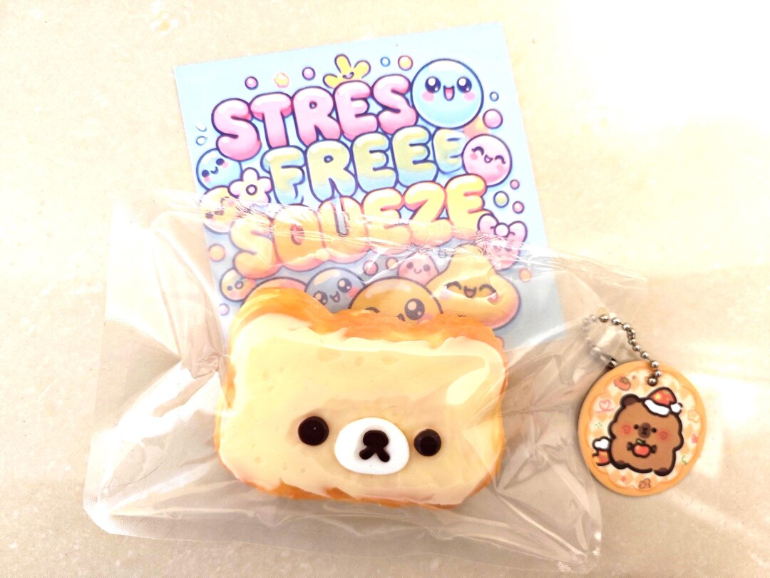 Stressed Rilakkuma Rilakkuma Bear Squishy: Handmade Silicone Stress Relief Toy - Etsy