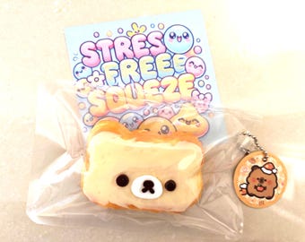 Tier Squishy Squeeze Stressball Roman Fidget Spielzeug Stress Relief Spielzeug Spaß Anlass Geschenk Urlaub vorhanden niedlichen Bär Rilakkuma