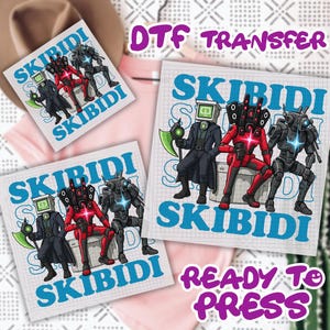 Skibidi, Skibidi, Skibidi Dtf Gang Sheet, Game Characters  DTF Transfer,  Skibidi Toilet Dtf