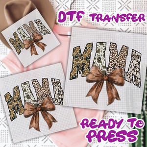 Mama Coquette Dtf Transfer, Leopard Mama Ready To Press, Mom Heat Press Dtf, Retro Mama Dtf, Mother's Day Dtf, Dtf Gang Sheet
