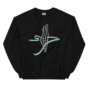 Karte von Palästina Sweatshirt