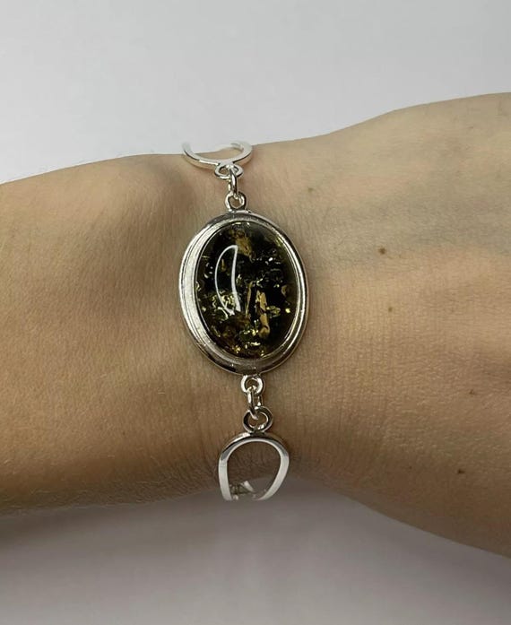 アンバー（琥珀） silver925ブレスレット-A23 アンバー（琥珀） silver925ブレスレット-A23 公式通販