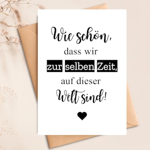 Postkarte mit Spruch Freundschaft | Sprüchekarte A6 | Geschenk für Freundin | Wahlweise mit oder ohne Umschlag versandkostenfrei