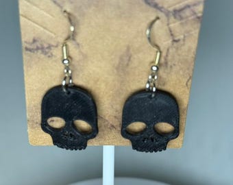 Pendientes colgantes de calavera, joyería gótica, accesorio para disfraz de Halloween, pieza llamativa, estilo punk rock, moda alternativa, diseño macabro gótico