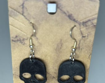 Pendiente colgante de calavera para Halloween, joyería de disfraz, accesorio de moda gótica, diseño de esqueleto punk rock, estilo alternativo, gótico en miniatura colorido.