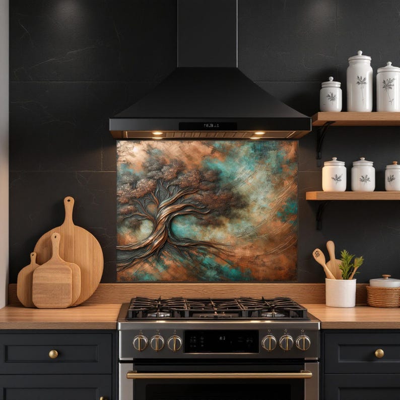tempered glass backsplash ocean abstract
tempered glass backsplash