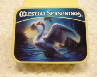 vintage 'Celestial Seasonings' travel tea tin - very collectible - from the 1980s